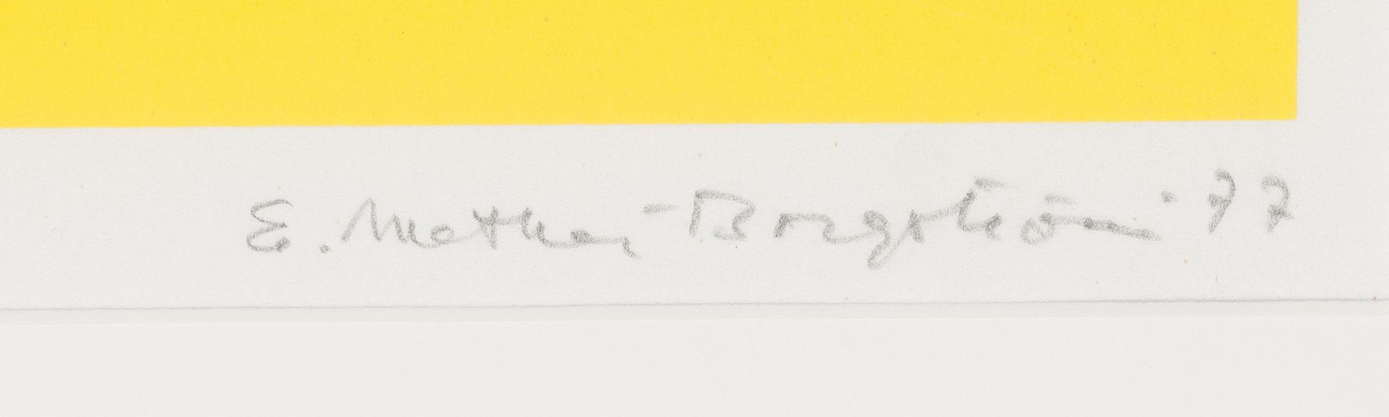 Ernst Mether-Borgström, serigrafi, signerad och daterad -77, numrerad 18/110.