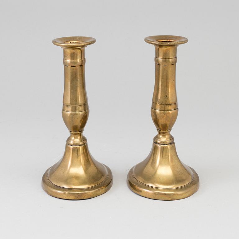 A pair of 19th century candlesticks.