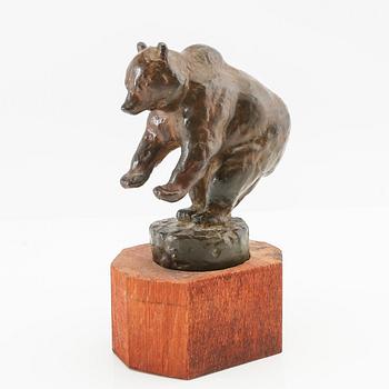Arvid Knöppel, skulptur, Stående björn.