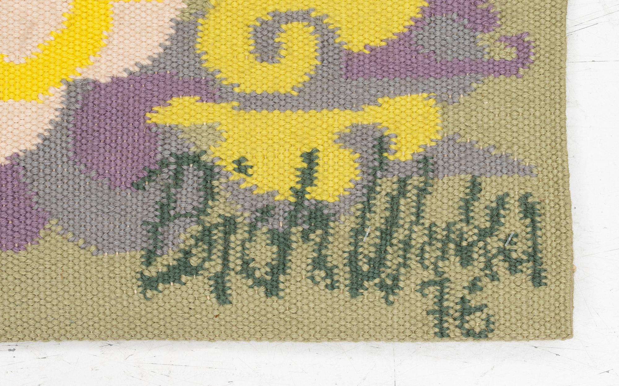 Björn Wiinblad, a wall tapestry, 'Sun Small', Loom Art Collection, Portugal, 1976, c. 118 x 113 cm.