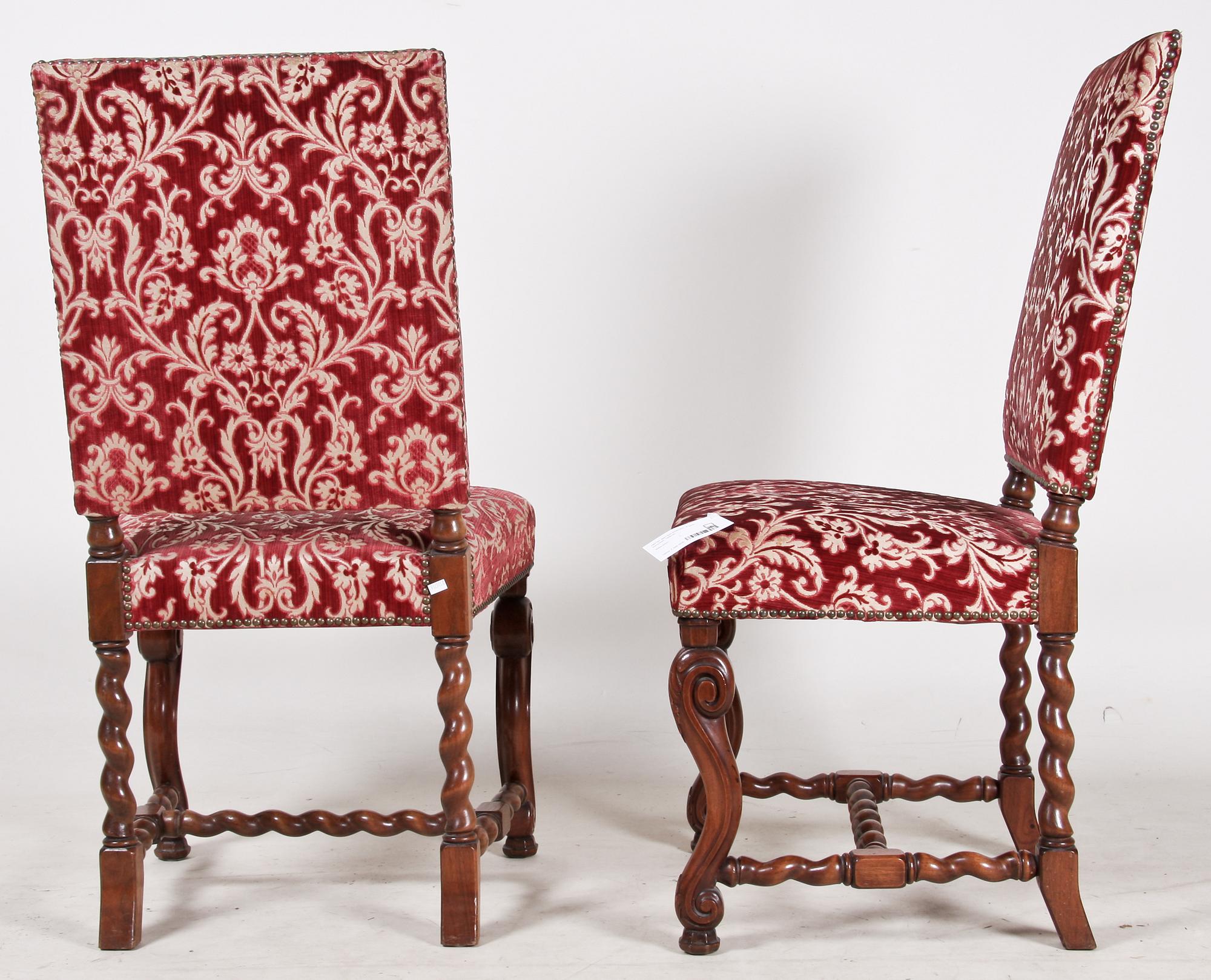 MATSALSGRUPP, 9 delar, barockstil, 1900-tal.