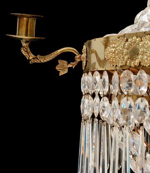 A Swedish Empire 1820/30's seven-light chandelier.