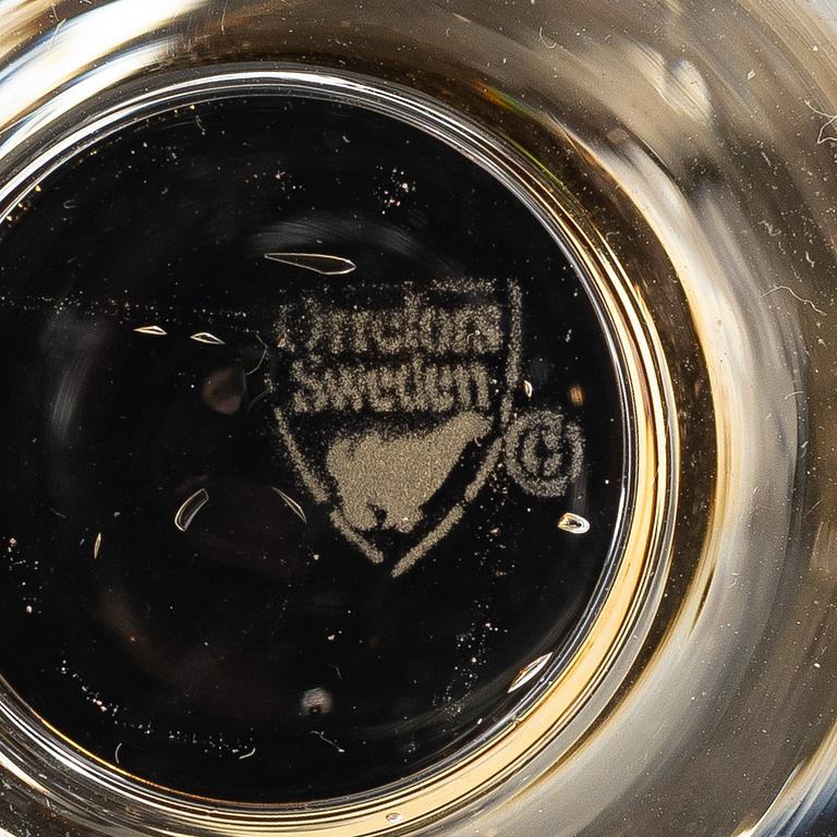 Gunnar Cyrén, glasservis, 22 delar, "Nobel", Orrefors.