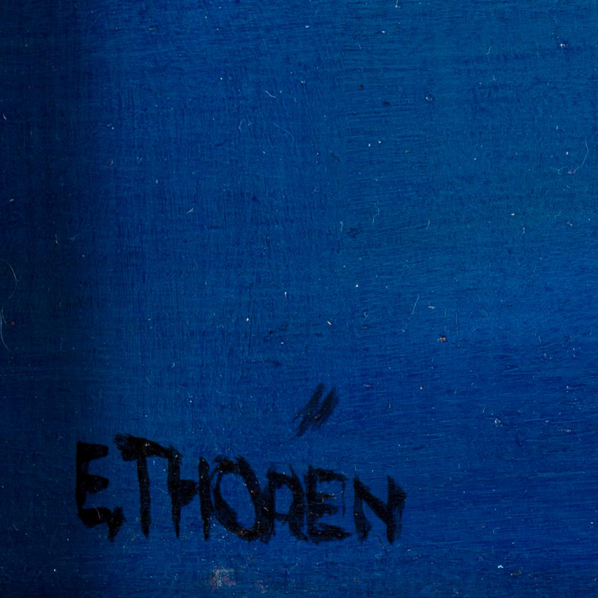 ESAIAS THORÉN, Olja på pannå, signerad.