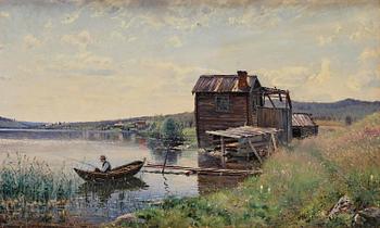 780. Carl Johansson, "Strandparti i middagsbelysning" ("Beach scene in midday light").