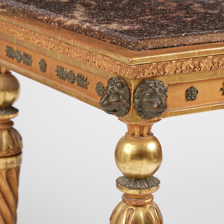 A late Gustavian console table early 19 th century.