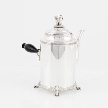 A Swedish silver coffee pot, Sven Carlman, Firm CF Carlman, Stockholm 1947.