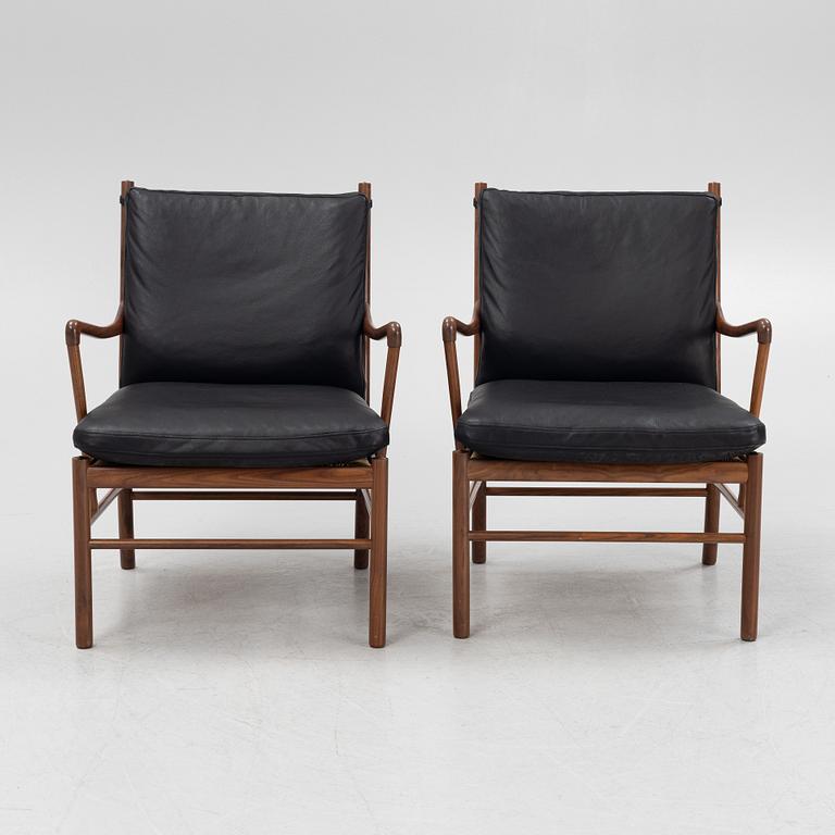Ole Wanscher, fåtöljer, ett par, "Colonial Chair OW 149", Carl Hansen & Son, Danmark.