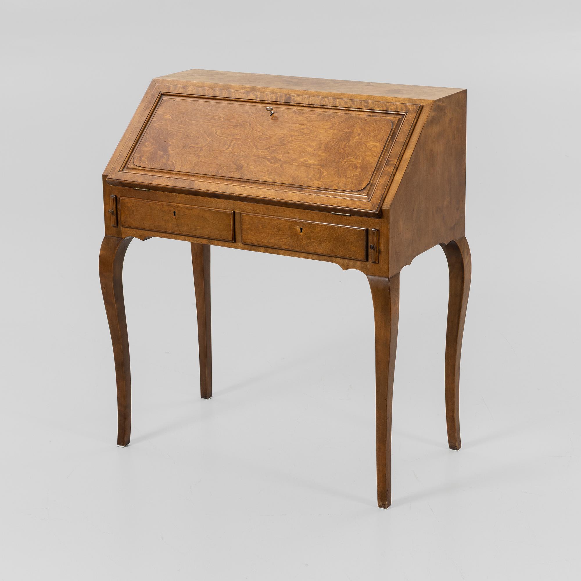 Slant-front secretary, Nordiska Kompaniet, first half of the 20th century.