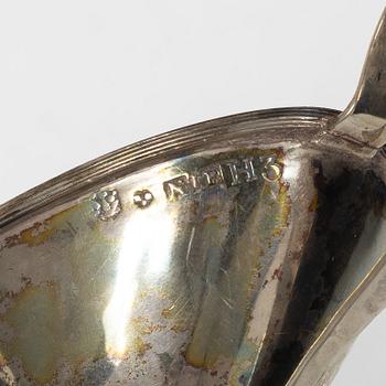 A pair of Swedish Empire silver salt cellars, mark of Nils Tornberg, Linköping 1814.