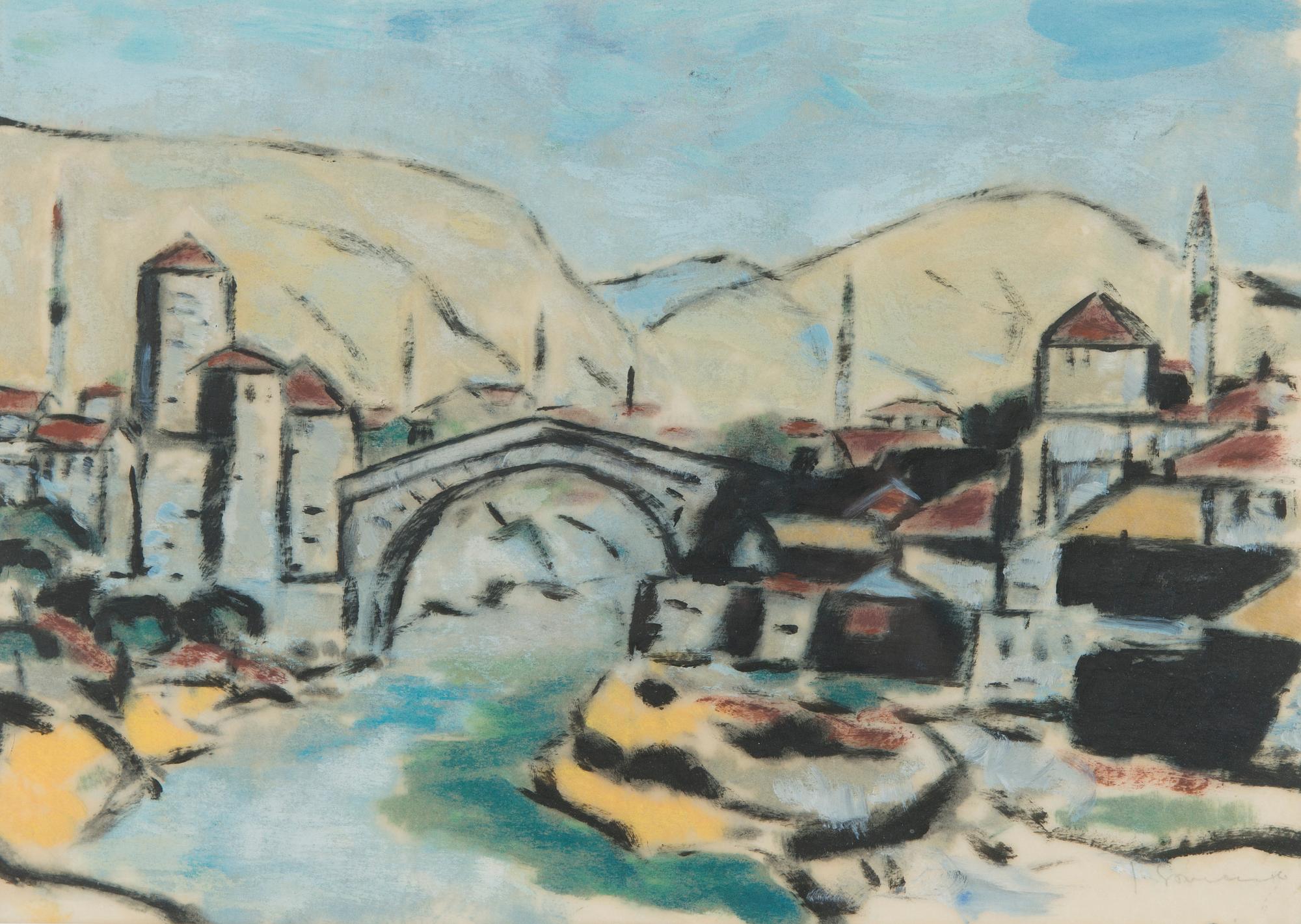 Jaakko Somersalo, Stari Most bridge.