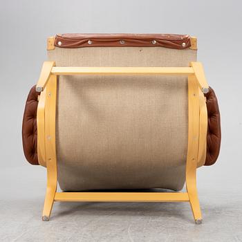 Bruno Mathsson, fåtölj med fotpall, "Pernilla", Dux.