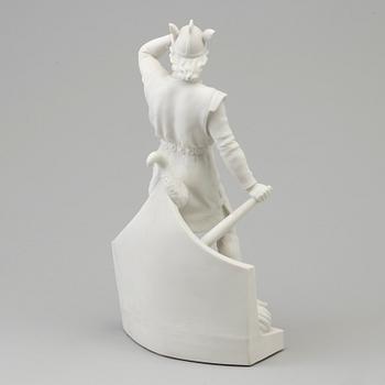 A Gustafsberg bisquit figure of a 'Wiking', 1920's.