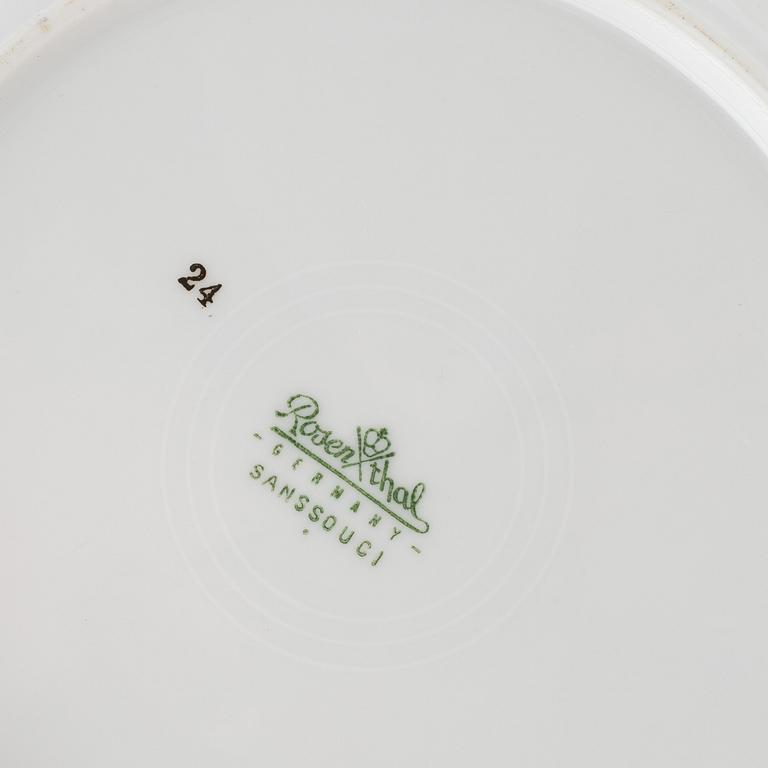 A dinnerware set, 56 pieces, "Sanssouci", Rosenthal, Germany.