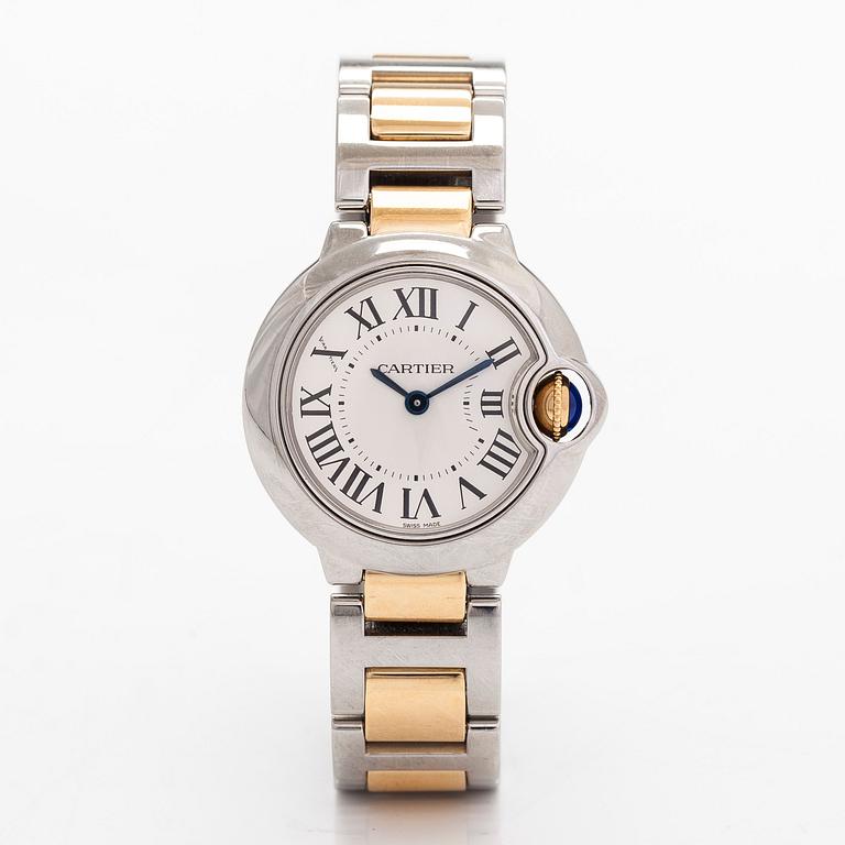 Cartier, Ballon Bleu, rannekello, 28 mm.