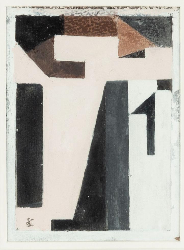 Sixten Lundbohm, gouache, signed with monogram.