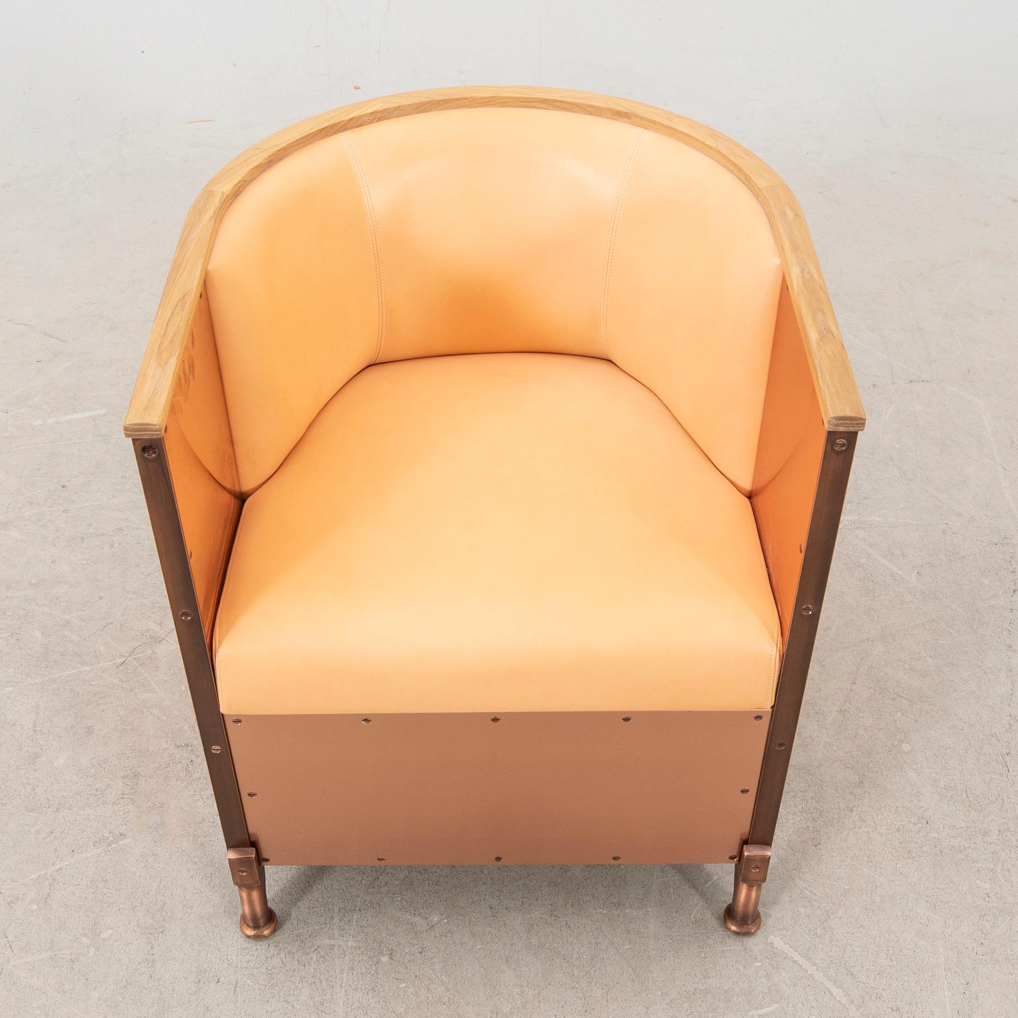 Mats Theselius,  fåtölj "Koppar" Källemo 2020.