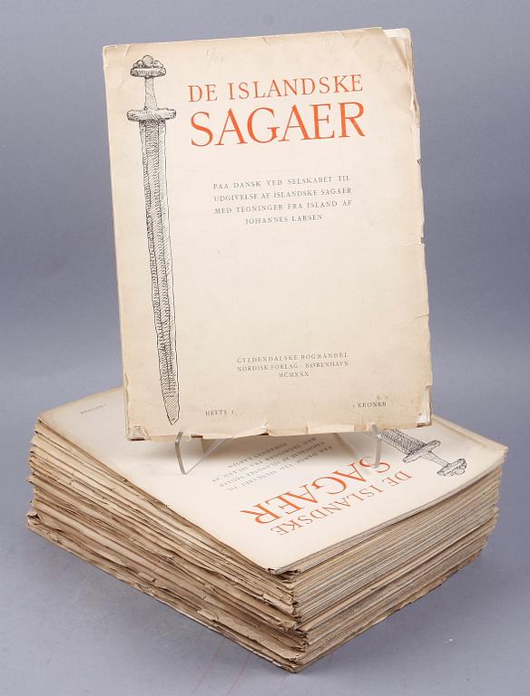 "DE ISLANDSKE SAGAER", 21 st, Köpenhamn 1930-33.