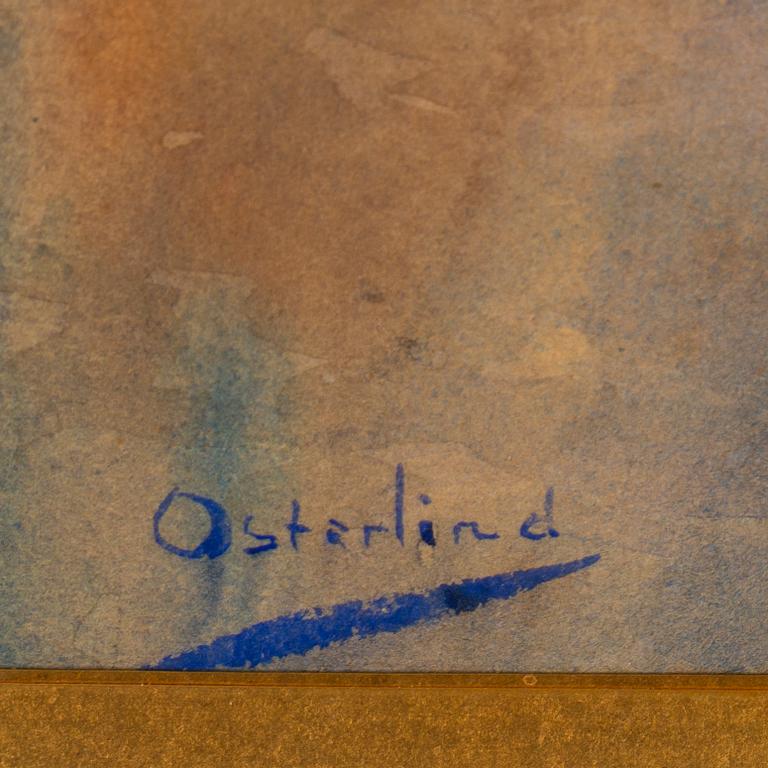ALLAN ÖSTERLIND, watercolor, signed.