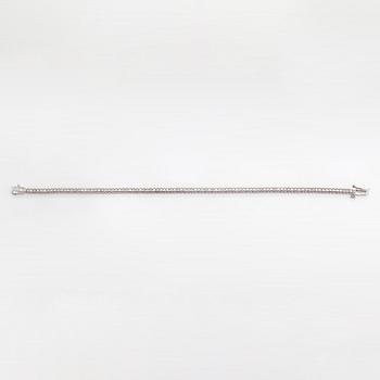 A 14K white gold bracelet with diamonds ca 0.50 ct in total.