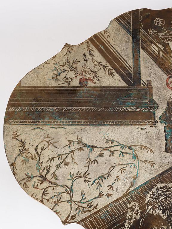 Philip & Kelvin LaVerne, a "Chang Boucher" coffee table, USA 1960s-70s.