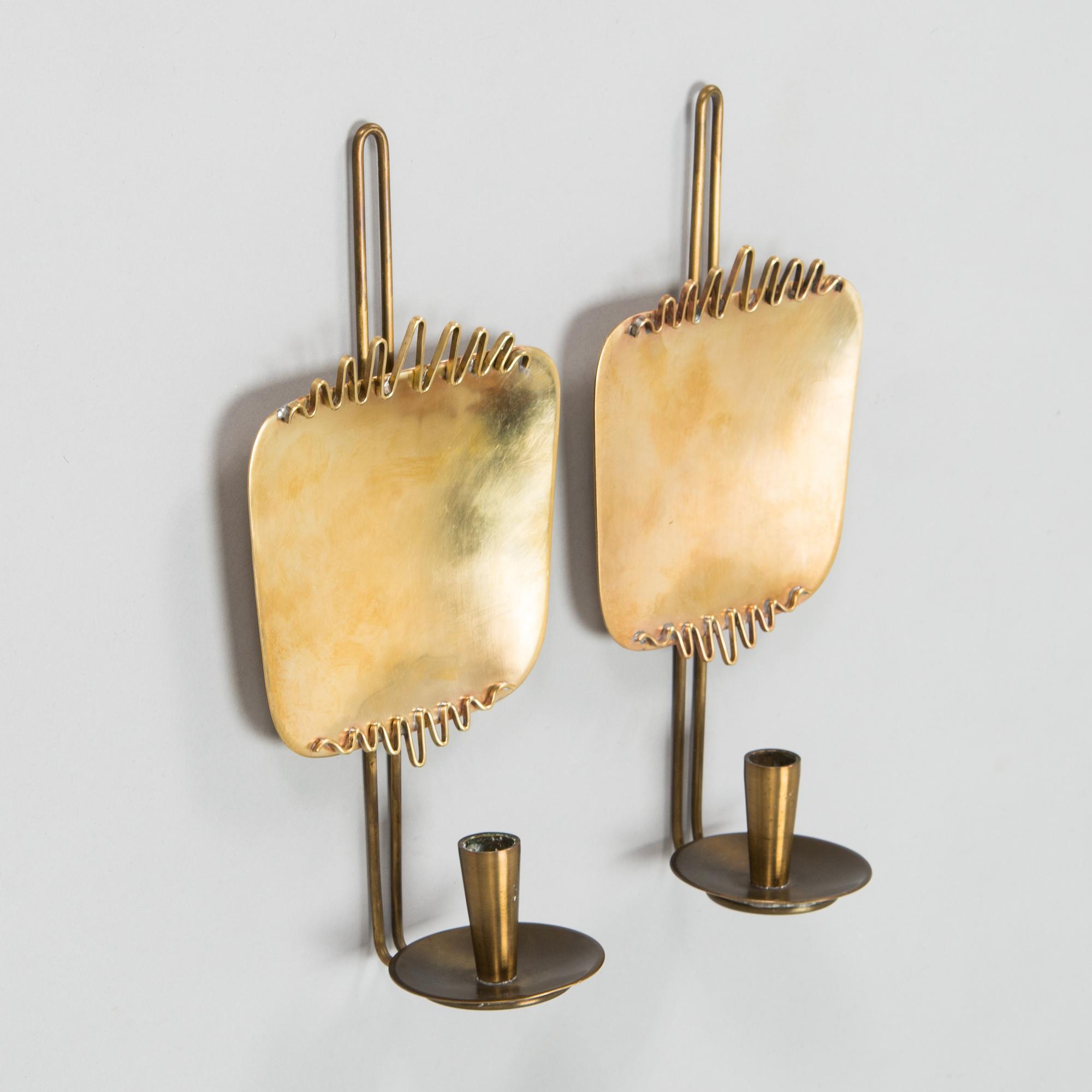 Veikko Huotari, a pair of mid-20th-century wall sconces.
