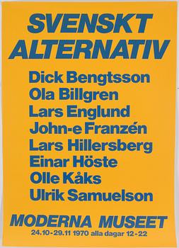 UTSTÄLLNINGSAFFISCHER, 7 st, 1960/70-tal.