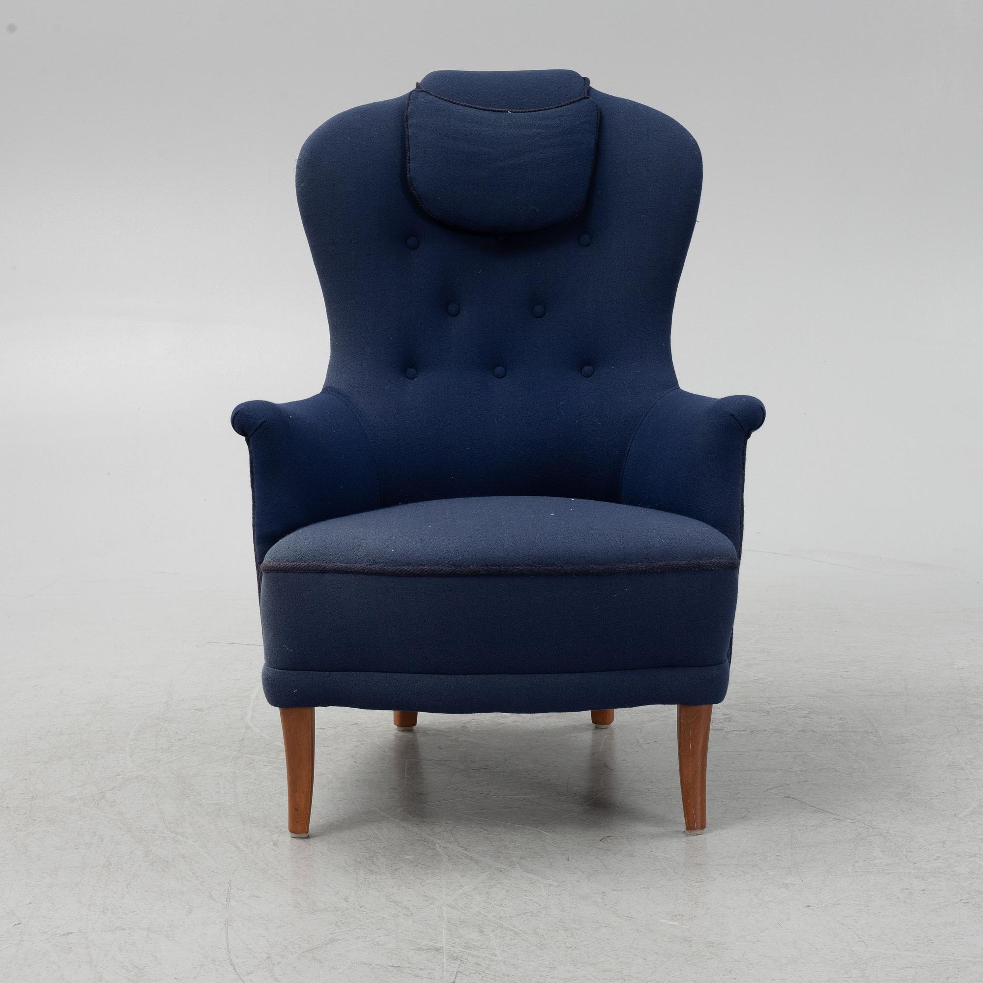 Carl Malmsten, fåtölj, "Farmor", 1900-talets andra hälft.