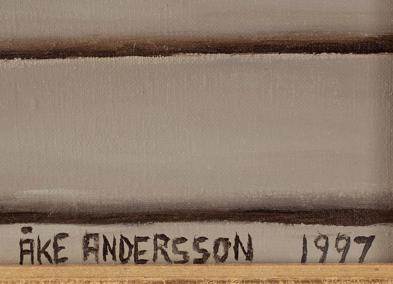 ÅKE ANDERSSON. olja på duk. Sign Åke Andersson o dat 1997.