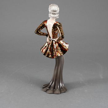 FIGURIN, porslin, Claire Herczeg, Goldscheider, Tyskland, 1920/30-tal.