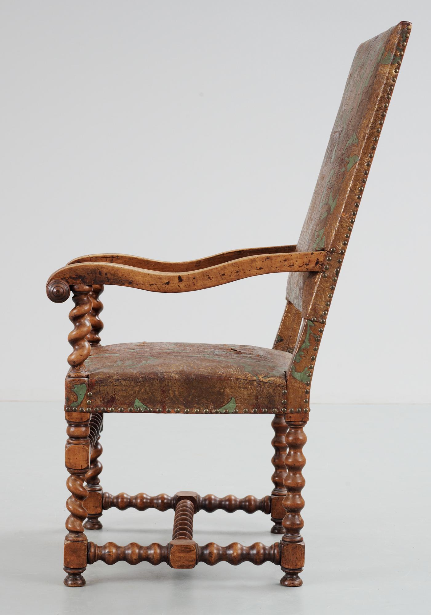 A baroque armchair. 18th Century.