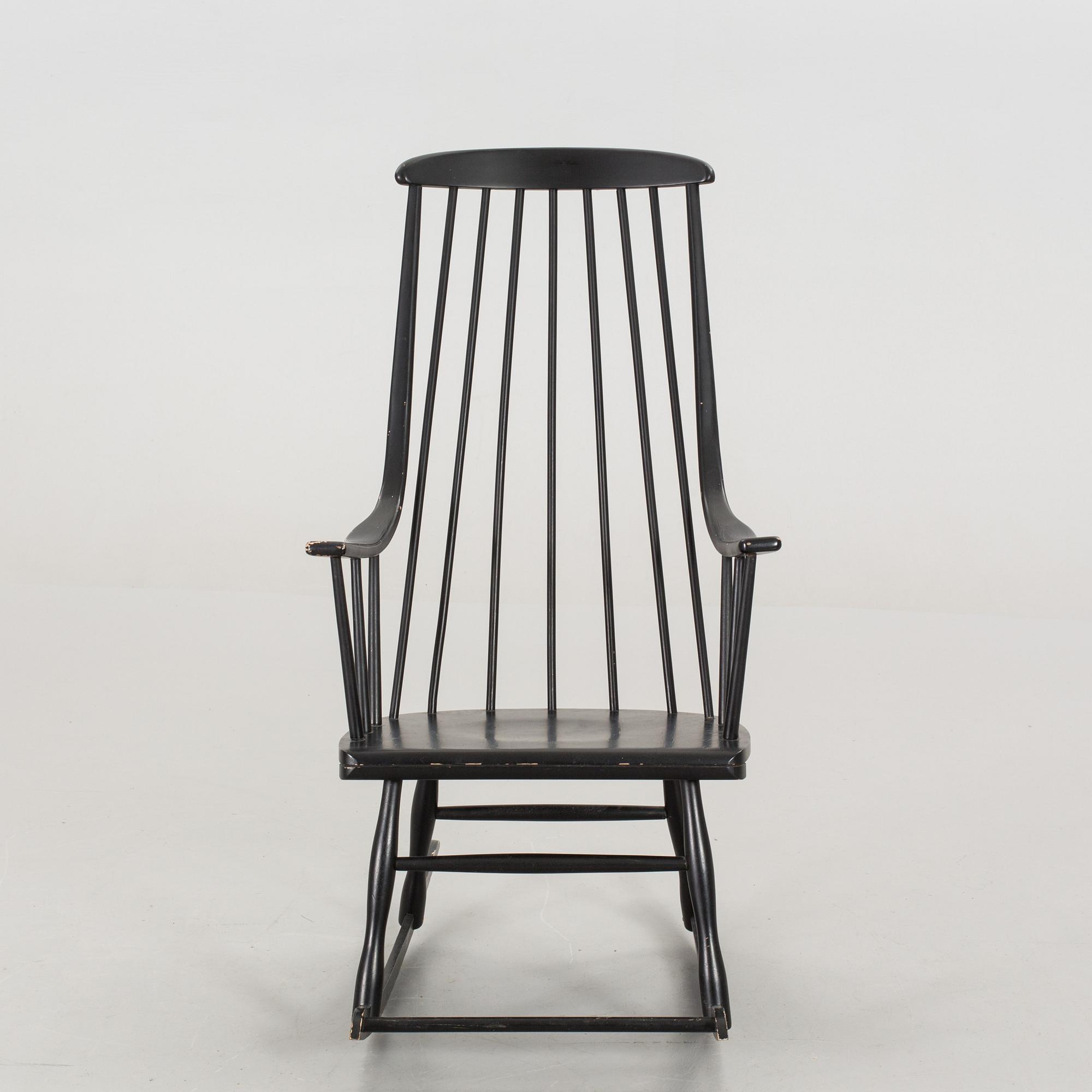 A ROCKING CHAIR BY LENA LARSSON "BOHEM" NESTO NÄSSJÖ, SECOND HALF OF 20TH CENTURY.