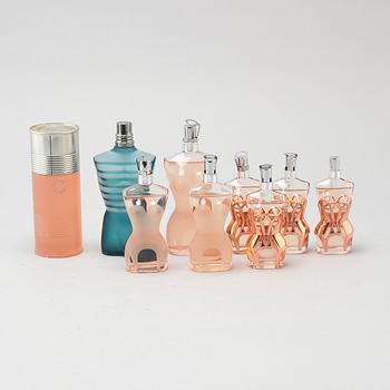 JEAN PAUL GAULTIER, factices, nine perfume bottles.