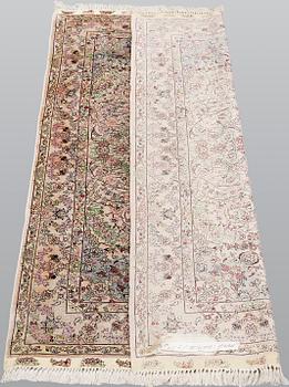 Matta, Orientalisk silke, ca 123 x 77 cm.