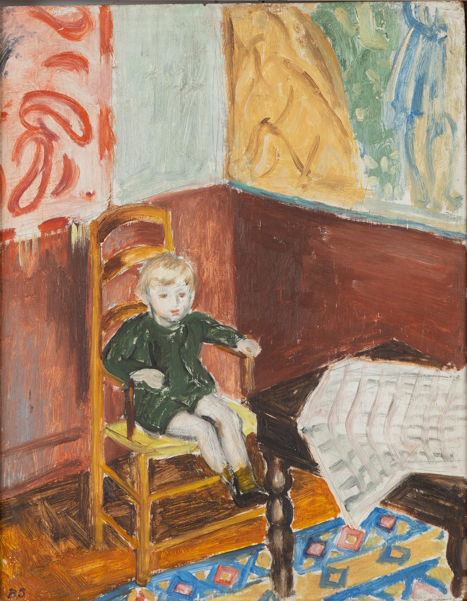 Birger Simonsson, oil on panel, signed BS.