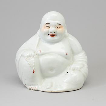 A Chinese porcelain Buddhai, 20th century.