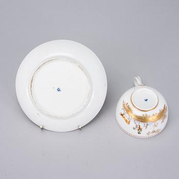 KOPP MED FAT, porslin, Popov 1810-20-tal.