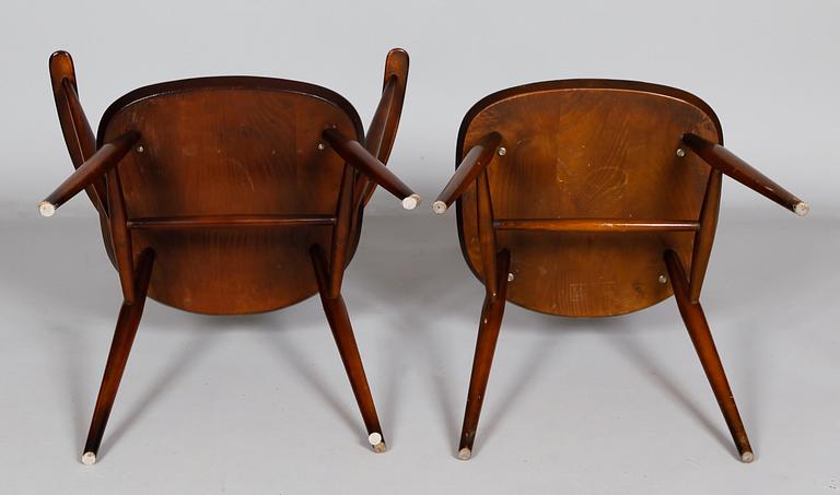 KARMSTOL OCH STOL, Ercol, England, 1960-tal.