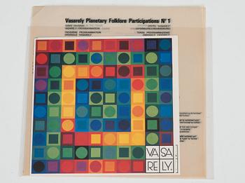 VICTOR VASARELY, magnettavla, plast, metall, signerad och numrerad 777/3000.