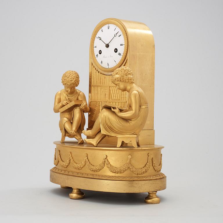 A French Empire early 19th century mantel clock.