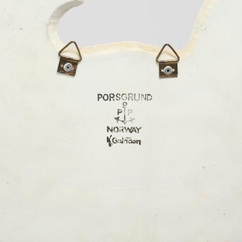 five stoneware wall plaques for Prosgrund in Norway, marked with stamped signature.