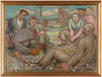 Gunnar Torhamn, oil on canvas, signed.