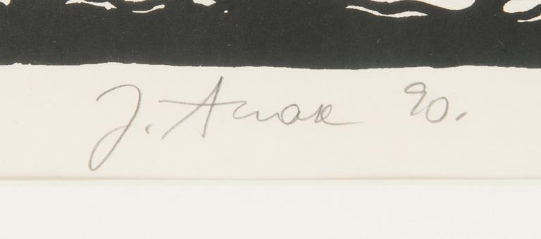 Jüri Arrak, silkscreen, signed and dated -90, numbered 95/100.