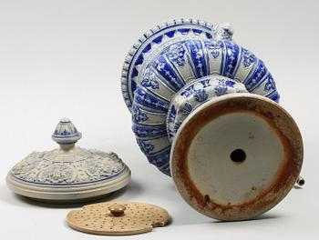 BEHÅLLARE, stengods, nyrenässans, sekelskiftet 1800/1900.