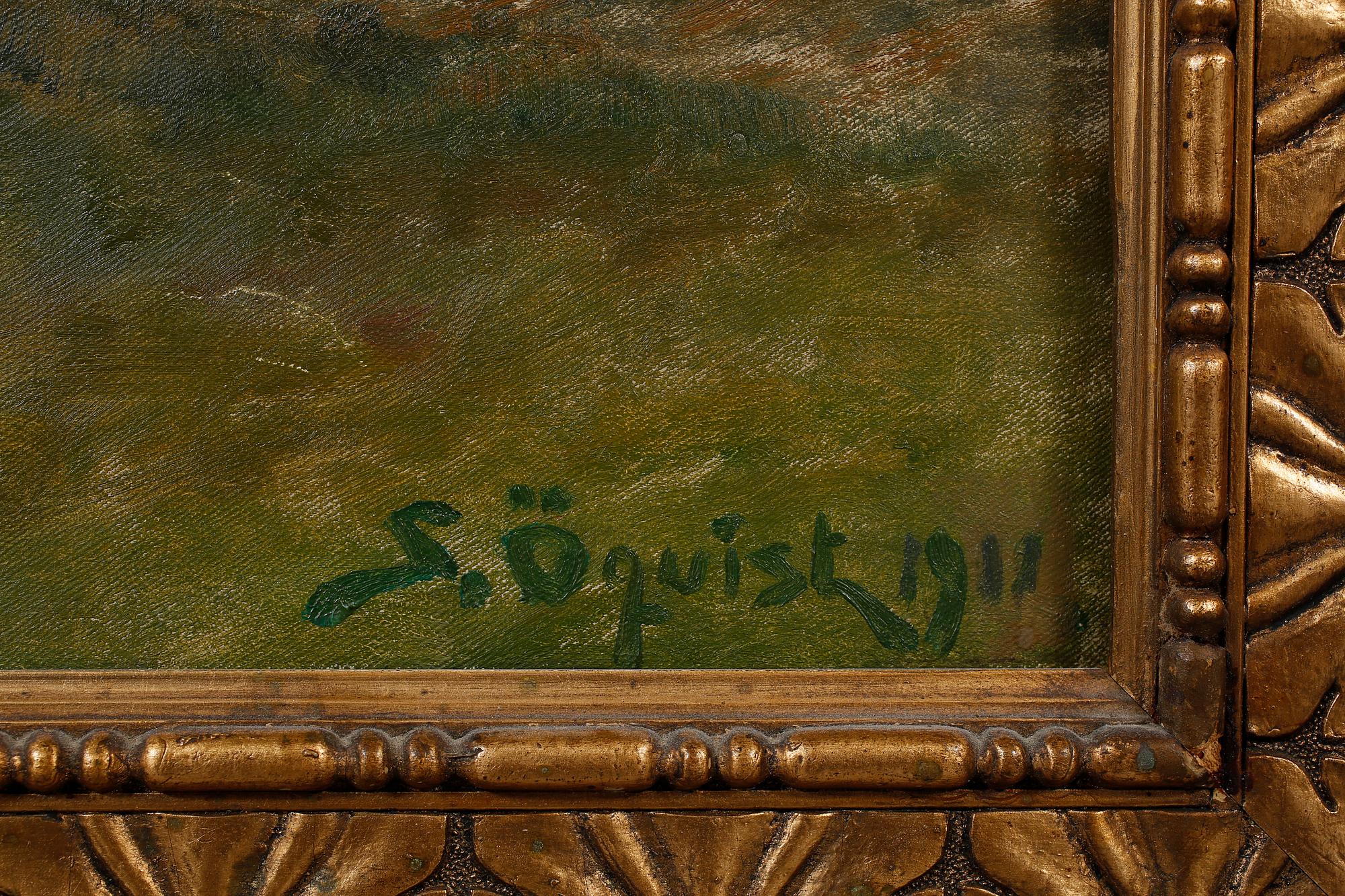 SIMEON ÖQUIST, olja på duk, signerad och daterad 1911.