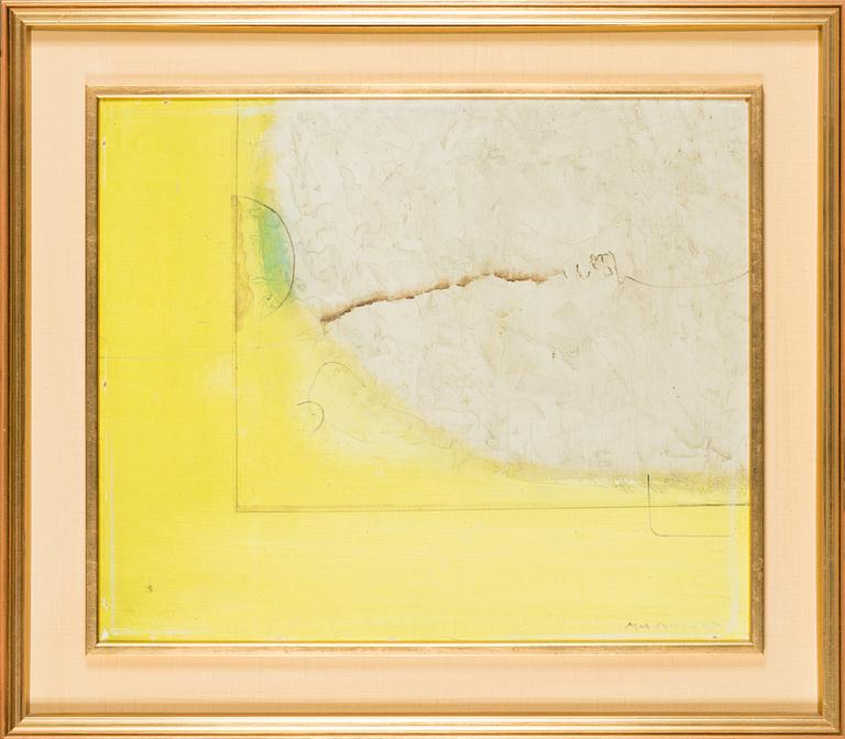 Max Salmi, olja på pannå, signerad och daterad -70.