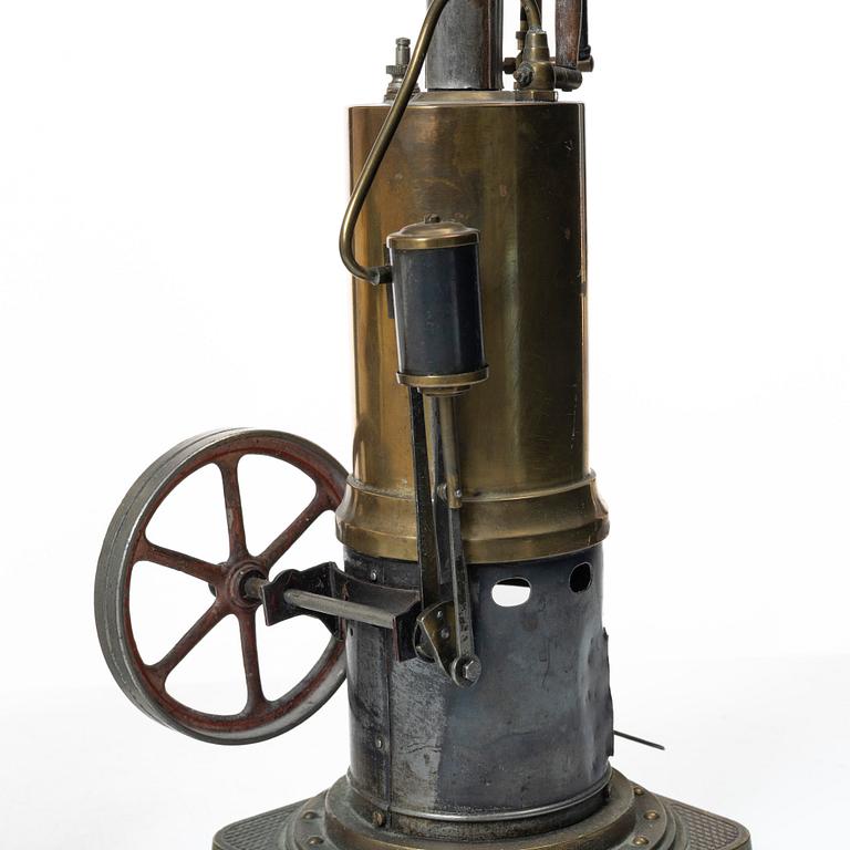 Two Steam engines,  Märklin and Gebrüder Bing. Early 20th century.