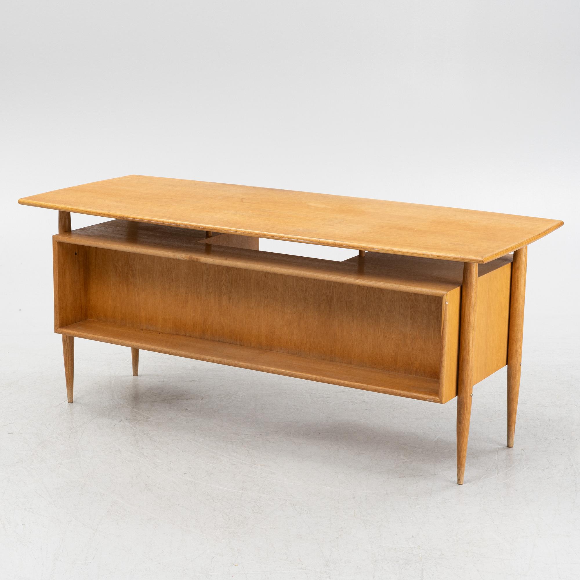 Gunni Omann, an oak desk, 1960's.