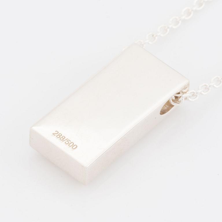 Efva Attling, pendant with chain, sterling silver, 2021. Limited edition 288/500. In box signed by Efva.