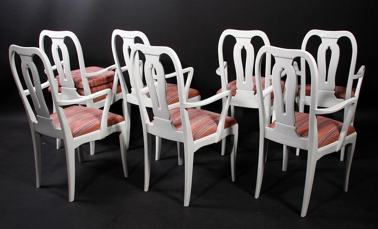 MATSALSGRUPP 11 delar. Bla Carl Malmsten, "Herrgård".